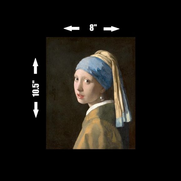 Girl with Pearl Earring - Large Vinyl Sticker Laptop Wall Art Vermeer Famous - Picture 1 of 1